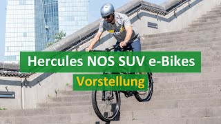 Hercules Nos SUV eBikes vorgestellt 💡  Fusion aus eMTB und Trekking eBike [upl. by Ocirred]