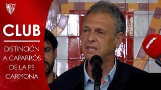 La PS de Carmona distingue a Joaquín Caparrós con su insignia de oro [upl. by Rhu]