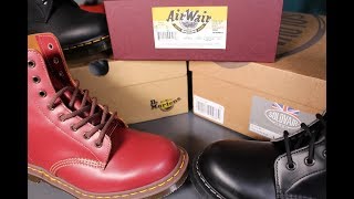 DR MARTENS Vs SOLOVAIR Which are better DMquotMade In EnglandquotDMquotHardlifequotampSolovairquot8 Eye Derbyquot [upl. by Rowell]