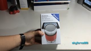 Brookstone Mobile Mini Bluetooth Speaker Unboxing [upl. by Adnarahs729]