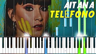 Aitana  TELÉFONO  Piano Tutorial Cover [upl. by Eilsew]