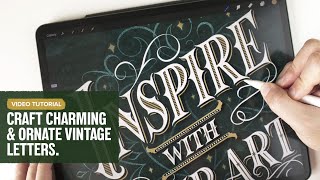 How to Create A Vintage Lettering Art Stepbystep Tutorial [upl. by Chitkara702]