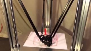 Smoothieboard controlled Delta 3D printer motion test [upl. by Hegyera]