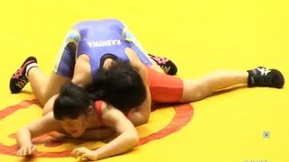 Wrestling 矢後愛佳 × 荒井香帆 57Kg JrQ Cup2012407 [upl. by Seyer139]