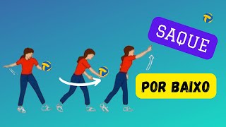 Como Fazer Saque por Baixo no Voleibol [upl. by Artsa]