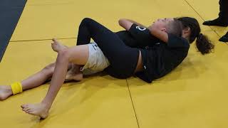 boy vs jiu jitsu girl girl chokes then submits boy [upl. by Popele]