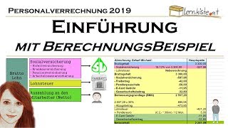 Einführung in die Personalverrechnung mit Berechnungsbeispiel [upl. by Hoopen]