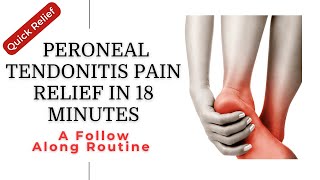 Quick Relief from Peroneal Tendonitis with these 5 Easy Stretches A Follow Along Routine [upl. by Clim]