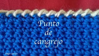 Crochet punto de cangrejo [upl. by Sparkie]