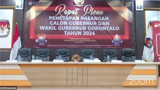 Konferensi Pers Penetapan Pasangan Calon Gubernur dan Wakil Gubernur Gorontalo Tahun 2024 [upl. by Jago185]