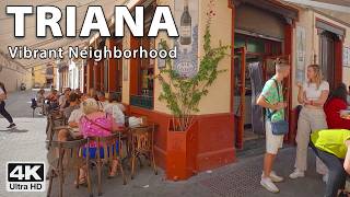 🍻Midday Walk in Beautiful Triana Seville 💃4K UHD Virtual Walking Tour Spain [upl. by Eerehs]