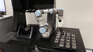 Dimensional metrology in combination with collaborative robots Bruker Alicona µCMM Pick amp Place [upl. by Johnston498]