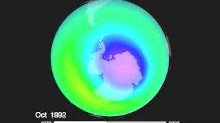 The Earths Ozone Hole from 19792007 [upl. by Marjory]