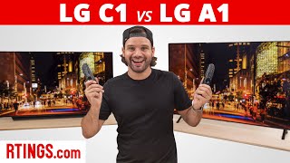 LG C1 OLED vs LG A1 OLED TV Review 2021 – Is It Worth the Extra Money [upl. by Torbert]