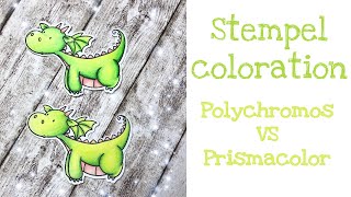 Stempelcoloration Vergleich Polychromos vs Prismacolor [upl. by Maurice]