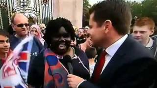 Crazy Black Woman at the Royal Wedding 2011 BBC Coverage [upl. by Ros]