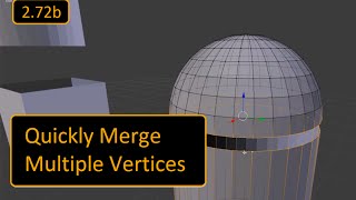 Blender Tutorial  Quickly Merge Multiple Vertices 272b [upl. by Jurgen]