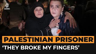 Freed Palestinian prisoners report physical abuse in Israeli jails  Al Jazeera Newsfeed [upl. by Skelton]