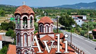 Avli Kavala Greece  by drone 4K pangaion [upl. by Renata]