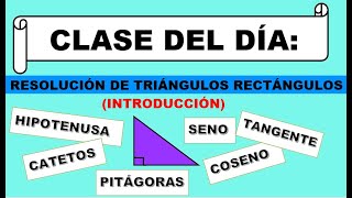 🚩TRIÁNGULOS RECTÁNGULOS 👉 RAZONES TRIGONOMÉTRICAS PARTE1 [upl. by Tahmosh]