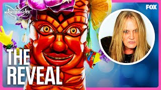 The Reveal Sebastian Bach is Tiki  Season 10  The Masked Singer [upl. by Pelagi478]