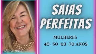 MODELOS DE SAIAS MULHERES MAIS 50 Márcia Diniz [upl. by Hoes]