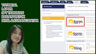 Lapor SPT tahunan Badan Eform versi terbaru [upl. by Aisya499]