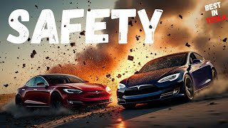 Why Tesla Cars Are the Safest  Safety Through RealWorld Data  Beyond Legal Requirements [upl. by Owades573]