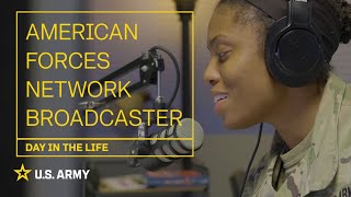 Day in the Life AFN Broadcaster  US Army [upl. by Desma]