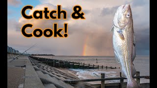 Fishing Felixstowe for COD  Catch amp Cook Beer Battered Cod [upl. by Leikeze]