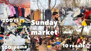 Famous Sunday Market of kashmir  srinagarwinter sale [upl. by Gayelord49]