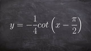 Graphing Cotangent with a Reflection [upl. by Rooney]