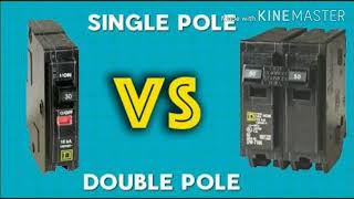 what is the difference between Single Pole and Double Pole Circuit Breaker MCB Interview question [upl. by Enehpets]