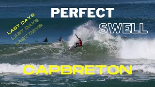 Capbreton End of Perfect Swell  20 february 2024 [upl. by Joyan]