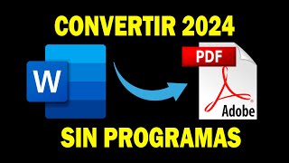 📕➡📘 Convertir archivos PDF a Microsoft Word  Cómo convertir PDF a Word sin programas  PDF a Word [upl. by Asirak]