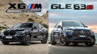 BMW X6 M Competition vs MercedesAMG GLE 63 S Coupe  The Battle of the Luxury SUVs x6 glecoupe [upl. by Fromma]