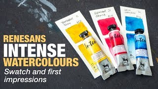 Renesans Intense Watercolours swatch amp first impressions [upl. by Hortense]