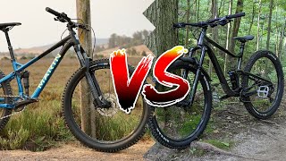 Marin Rift Zone 2 27 5 vs Giant Trance 29 2 Horseshoe Bike Park Light Roast [upl. by Bria]