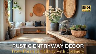 EcoFriendly Entryway Decor From Porch to Hallway with Greenery amp Rustic Entryway Furniture Ideas [upl. by Delly]