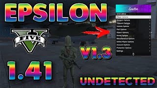 UNDETECTED GTA 5 Online Mod Menu 141 EPSILON 13 MONEY  UNDETECTED PC 141DAWNLOAD [upl. by Nenney263]