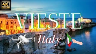 Vieste Puglia Italy Drone Video amp Walking Tour of the Beautiful Vieste in 4k Aerial [upl. by Nevla11]