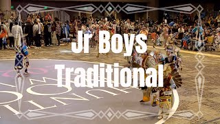 Jr Boys Traditional  2023 Hunting Moon Pow Wow  Powwowscom [upl. by Ynnahc]