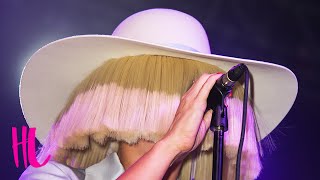 Sia Reveals Her Face In Concert  VIDEO [upl. by Stag720]