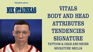 Create Nik Stauskas NBA 2K14 [upl. by Mavis827]