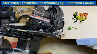 Mercruiser outdrive not trimming up  Most common causes [upl. by Koenig]