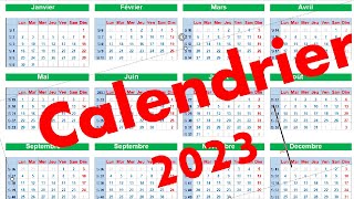 Calendrier 2023 [upl. by Rayner]