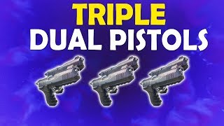 TRIPLE DUAL PISTOLS BETTER THAN SHOTGUNS  DAEQUAN TOXIC  Fortnite Battle Royale [upl. by Ariom]