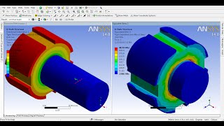 ANSYS Workbench  Hybrid Structural  Thermal Analysis  Nonlinear Contact FE Analysis  GRS [upl. by Rambert]