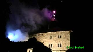 Feuerwerk Mittelalterfest Burg Hanstein  Bornhagen 03082013 [upl. by Westmoreland551]