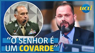 Jorge Seif chama general do Exército de quotcovardequot em CPMI [upl. by Sholley]